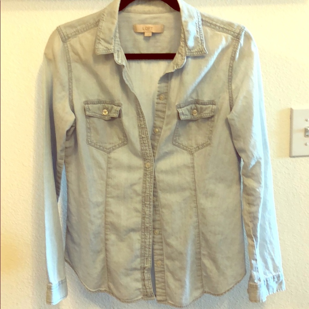 LOFT Chambray Shirt